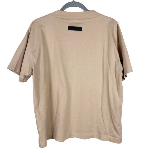 Essentials Fear of God Beige Logo Tee Short Sleeve XL - Picture 4 of 7